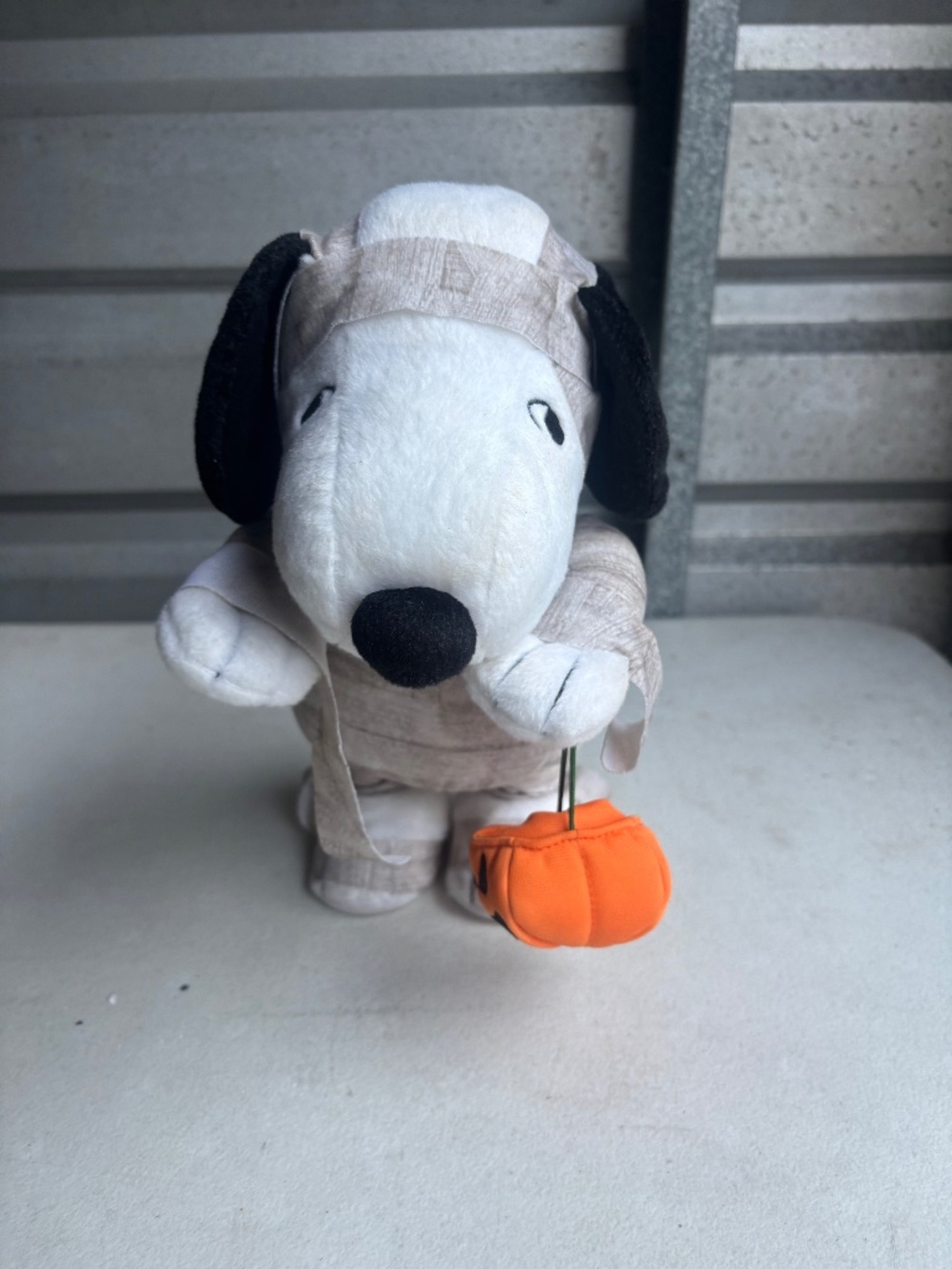 Hallmark Walking and Musical Spooky Snoopy Mummy Trick Or Treater Peanuts Plush